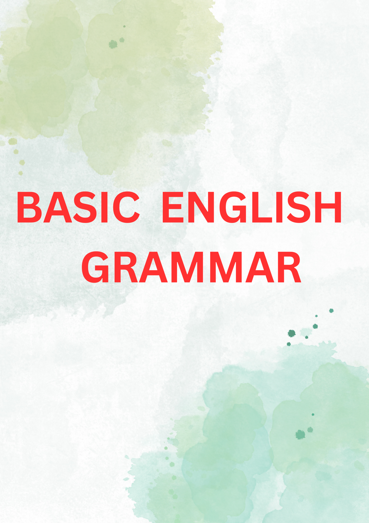 BASIC ENGLISH GRAMMAR